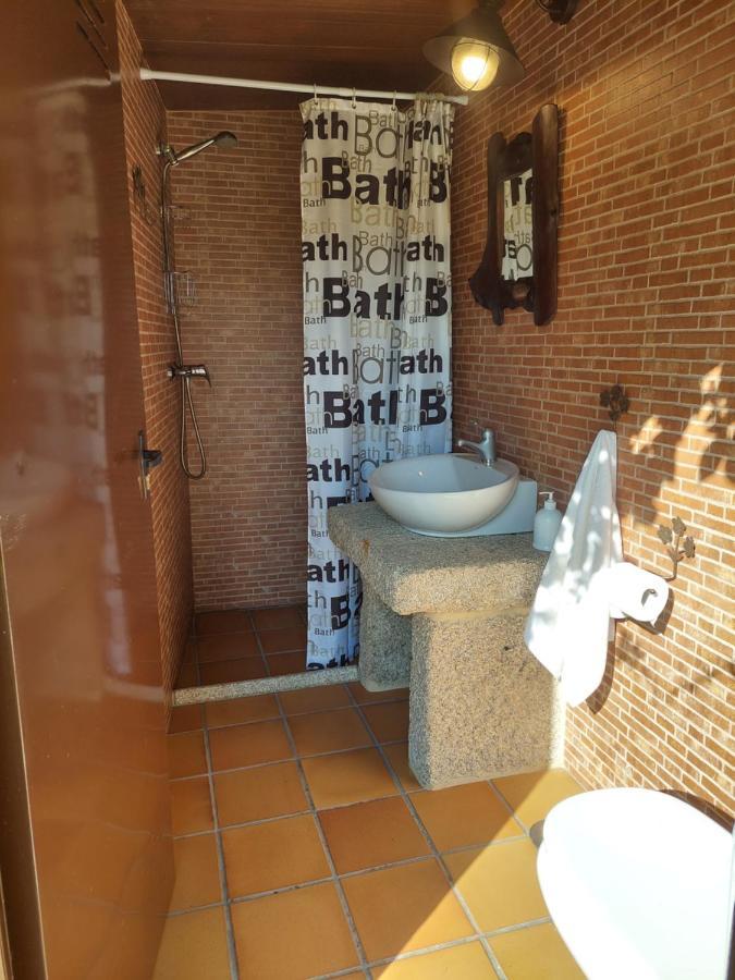Chalet Rural 400 M Playa Piscina Barbacoa Chimenea Bueu Exterior foto
